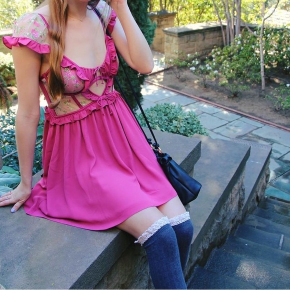 FOR LOVE & LEMONS Camila Sleeved Slip Dress - Picture 6 of 16